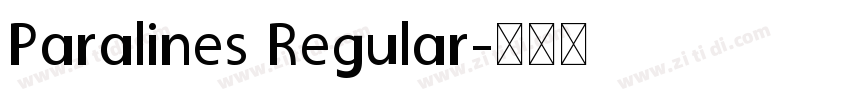 Paralines Regular字体转换